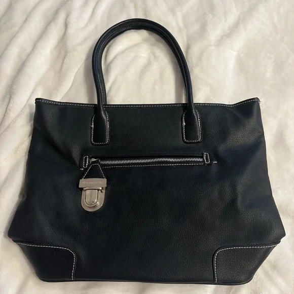 Victoria's Secret Black Tote with Silver Details - Picture 1 of 4